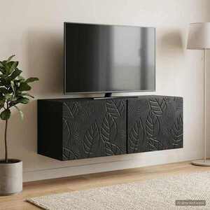 Imagine vidaXL Oglindă TV montată pe perete 59, 5 x 31 cm Negru Lemn prelucrat