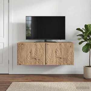 Imagine vidaXL Oglindă TV montată pe perete 59, 5 x 31 cm Stejar Artizanal