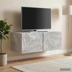 Imagine vidaXL Oglindă TV montată pe perete 78, 5 x 31 cm Gri Beton