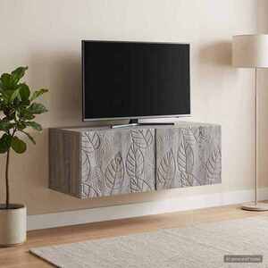Imagine vidaXL Oglindă TV montată pe perete 78, 5 x 31 cm Sonoma gri