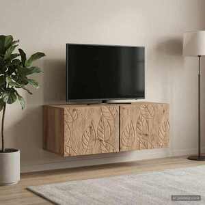Imagine vidaXL Oglindă TV montată pe perete 78, 5 x 31 cm Stejar Artizanal