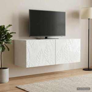 Imagine vidaXL Oglindă TV montată pe perete 98 x 31 cm Alb foarte lucios