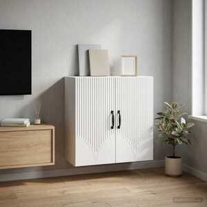Imagine vidaXL Dulap montat pe perete Alb 59 x 31 x 60 cm Lemn prelucrat