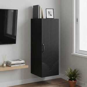 Imagine vidaXL Dulap montat pe perete 33 x 34, 5 x 90 cm Lemn prelucrat Negru
