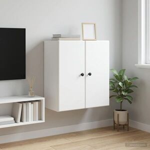 Imagine vidaXL Dulap montat pe perete Alb 59 x 31 x 60 cm Lemn prelucrat