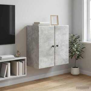 Imagine vidaXL Dulap montat pe perete 59 x 31 x 60 cm Lemn prelucrat Gri Beton