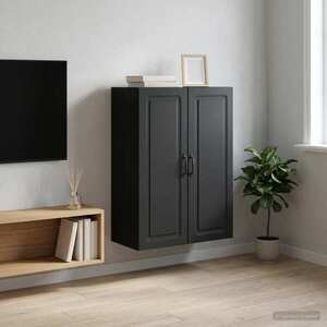 Imagine vidaXL Dulap montat pe perete 66 x 34, 5 x 90 cm Lemn prelucrat Negru
