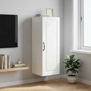 Imagine vidaXL Dulap montat pe perete 33 x 34, 5 x 90 cm Lemn prelucrat Alb