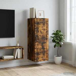 Imagine vidaXL Dulap montat pe perete 33 x 34, 5 x 90 cm Lemn prelucrat