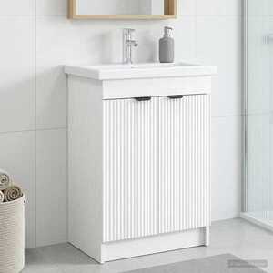 Imagine vidaXL Dulap de baie sub chiuvetă Alb 78, 5 x 37, 5 x 81 cm