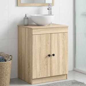 Imagine vidaXL Dulap de Baie Stejar Sonoma 54 x 41 x 70 cm Lemn prelucrat
