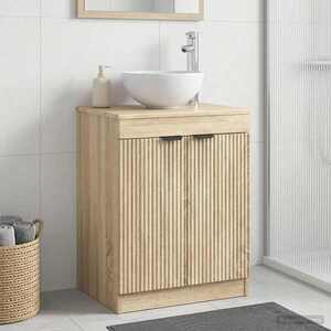 Imagine vidaXL Dulap de Baie Stejar Sonoma 54 x 41 x 70 cm Lemn prelucrat
