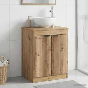 Imagine vidaXL Dulap de Baie Stejar Artizanal 54 x 41 x 70 cm Lemn prelucrat