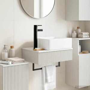 Imagine vidaXL Basin de spălare montat pe perete Alb 50 x 41 x 39 cm