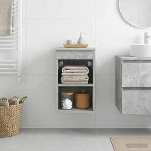 Imagine vidaXL Dulap de Baie Între Gri Beton 30 x 41 x 50 cm Lemn prelucrat