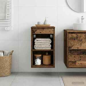 Imagine vidaXL Dulap de Baie Între Lemn vechi 30 x 44, 5 x 50 cm Lemn prelucrat