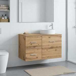 Imagine vidaXL Dulap de Baie Între Lemn vechi 30 x 44, 5 x 50 cm Lemn prelucrat