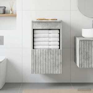 Imagine vidaXL Dulap de Baie Gri Beton 30 x 41 x 50 cm Lemn prelucrat