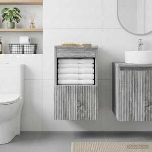 Imagine vidaXL Dulap de Baie Sonoma gri 30 x 41 x 50 cm Lemn prelucrat