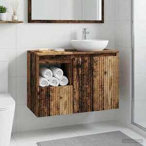 Imagine vidaXL Dulap de Baie Lemn vechi 30 x 41 x 50 cm Lemn prelucrat
