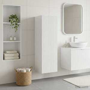 Imagine vidaXL Dulap Bathroom Montat pe Perete Alb 33 x 34, 5 x 100 cm