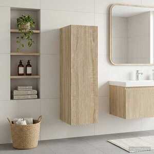 Imagine vidaXL Dulap Bathroom Montat pe Perete Stejar Sonoma