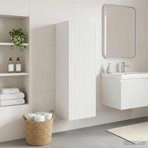 Imagine vidaXL Dulap Bathroom Montat pe Perete Alb 33 x 34, 5 x 60 cm