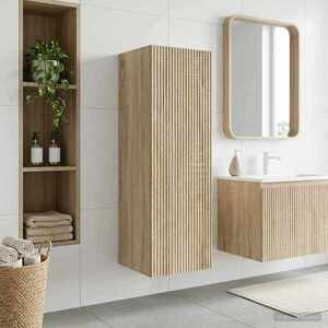 Imagine vidaXL Dulap Bathroom Montat pe Perete Stejar Sonoma 33 x 34, 5 x 60 cm