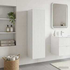 Imagine vidaXL Dulap Bathroom Montat pe Perete Alb foarte lucios