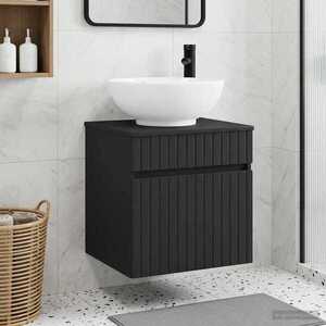 Imagine vidaXL Chiuvetă de baie suspendată Negru 49 x 44, 5 x 66, 5 cm