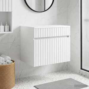 Imagine vidaXL Dulap Bathroom Montat pe Perete Alb 59 x 44, 5 x 50 cm