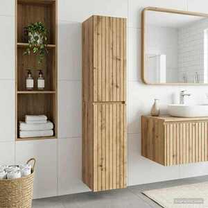 Imagine vidaXL Dulap Bathroom Montat pe Perete Stejar Artizanal