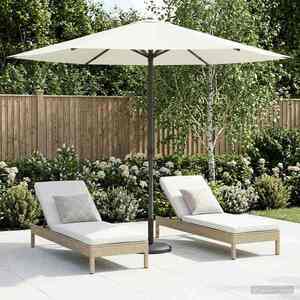 Imagine vidaXL Parasol de Grădină 230 x 230 cm Poliester Dreptunghiular Crem