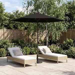 Imagine vidaXL Parasol de Grădină 230 x 230 cm Poliester Dreptunghiular Negru