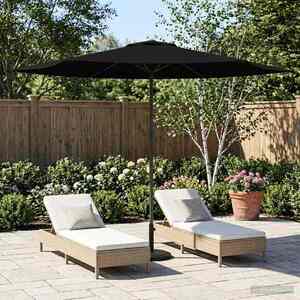 Imagine vidaXL Parasol de Grădină 300 x 300 cm Poliester Dreptunghiular Negru