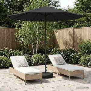 Imagine vidaXL Umbrelă de grădină cu bază 230 x 230 cm Poliester