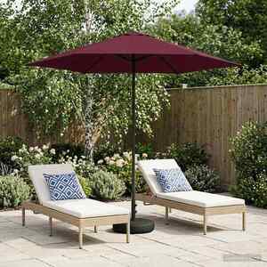 Imagine vidaXL Umbrelă de grădină cu bază 230 x 230 cm Poliester