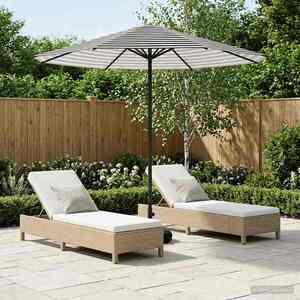 Imagine vidaXL Umbrelă de grădină cu bază 230 x 230 cm Poliester