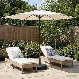 Imagine vidaXL Umbrelă de grădină cu bază 300 x 300 cm Poliester