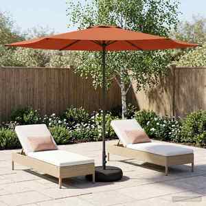 Imagine vidaXL Umbrelă de grădină cu bază 300 x 300 cm Poliester