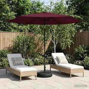 Imagine vidaXL Umbrelă de grădină cu bază 300 x 300 cm Poliester