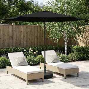 Imagine vidaXL Umbrelă de grădină cu bază 300 x 300 cm Poliester