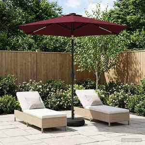 Imagine vidaXL Parasol de grădină cu lumini LED și bază 230 x 230 cm Poliester