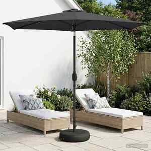 Imagine vidaXL Parasol de grădină cu lumini LED și bază 270 x 270 cm Poliester