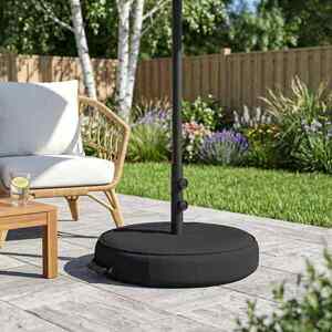 Imagine vidaXL Bază pentru umbrele de patio 53 x 53 x 40 cm Oțel Negru