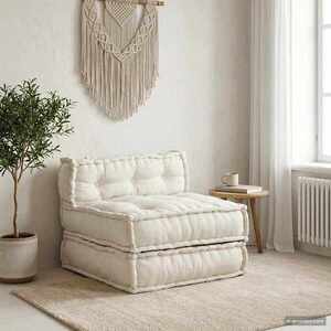 Imagine vidaXL Unitatea de sofa modulară crem 70x70x54 țesătură