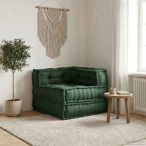 Imagine vidaXL Unitatea de sofa modulară verde 70x70x54 țesătură