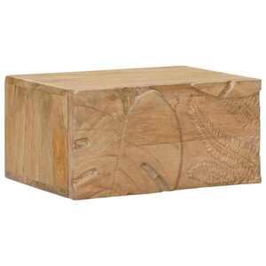 Imagine vidaXL Noptieră handmade Culoare exactă: Maro Teak 40 x 30 x 20 cm