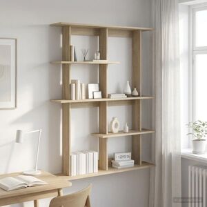 Imagine vidaXL Raft de perete Stejar Sonoma 102 x 20 x 130 cm Lemn prelucrat