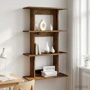 Imagine vidaXL Raft de perete Montare pe perete Lemn vechi 56 x 20 x 90 cm